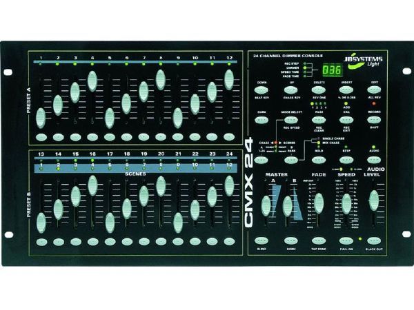 Location 24H ou Week-End JB SYSTEMS CMX-24 console lumière DMX 24 canaux