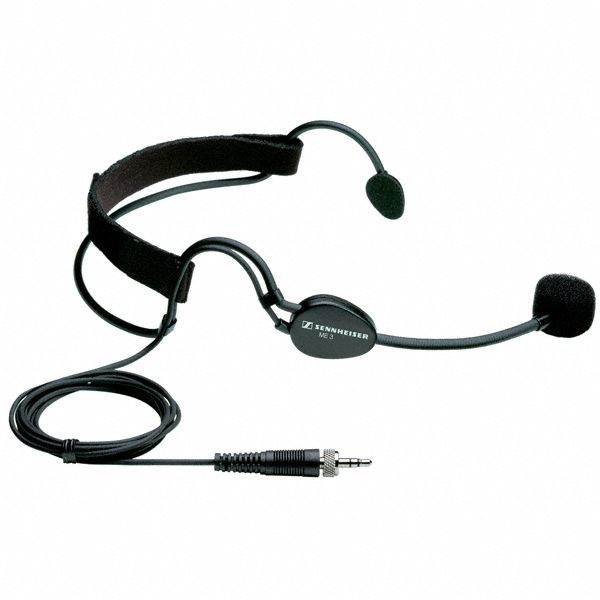 Location 24H ou Week-End SENNHEISER ME 3-EW (noir) micro serre-tête - micro casque