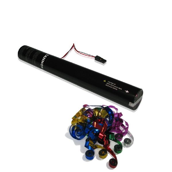 Conon Confetti streamer déclenchement électrique electric 40 ou 80 cmmulticouleurs argentés blanc ignifugés MagicFX Prest'Events Sonorisation Eclairage Decoration Mobilier Led Lille Nord France