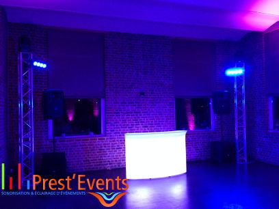 break bar slide lumineux mobiled prestevents Prest'Events Sonorisation Eclairage Mobilier Led Lille