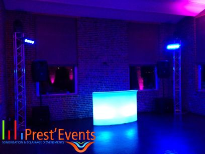 break bar slide lumineux mobiled prestevents Prest'Events Sonorisation Eclairage Mobilier Led Lille