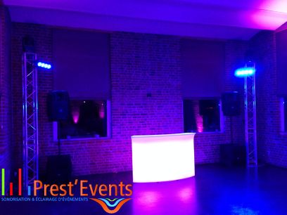 break bar slide lumineux mobiled prestevents Prest'Events Sonorisation Eclairage Mobilier Led Lille